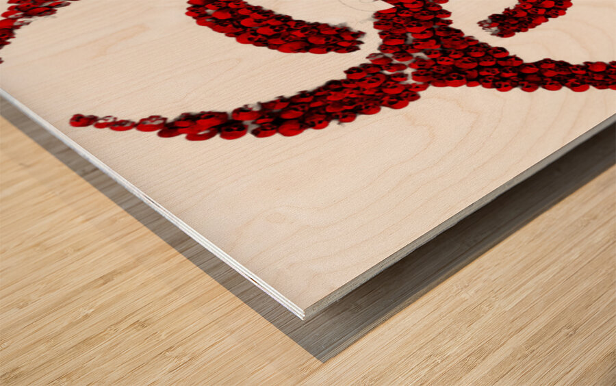 BIOHAZARD 26 Wood print