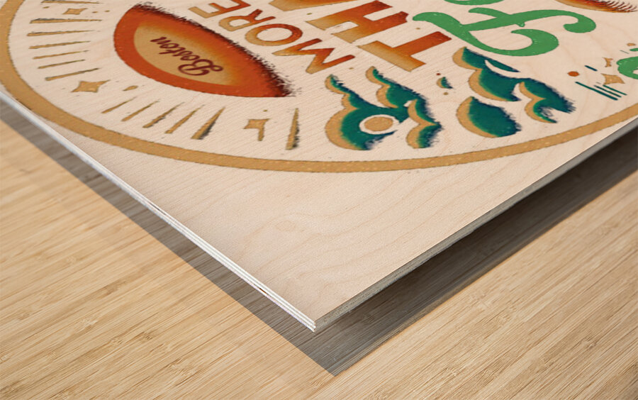 Boston band 13 Wood print