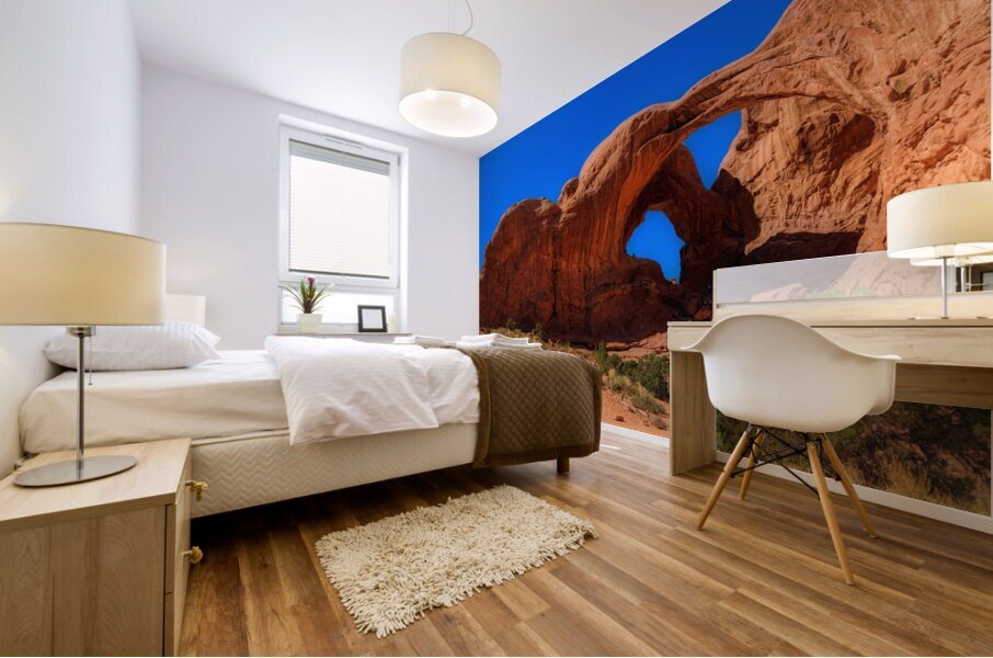 Sublime Marvel: Double Arch Majesty in Arches National Park Mural print