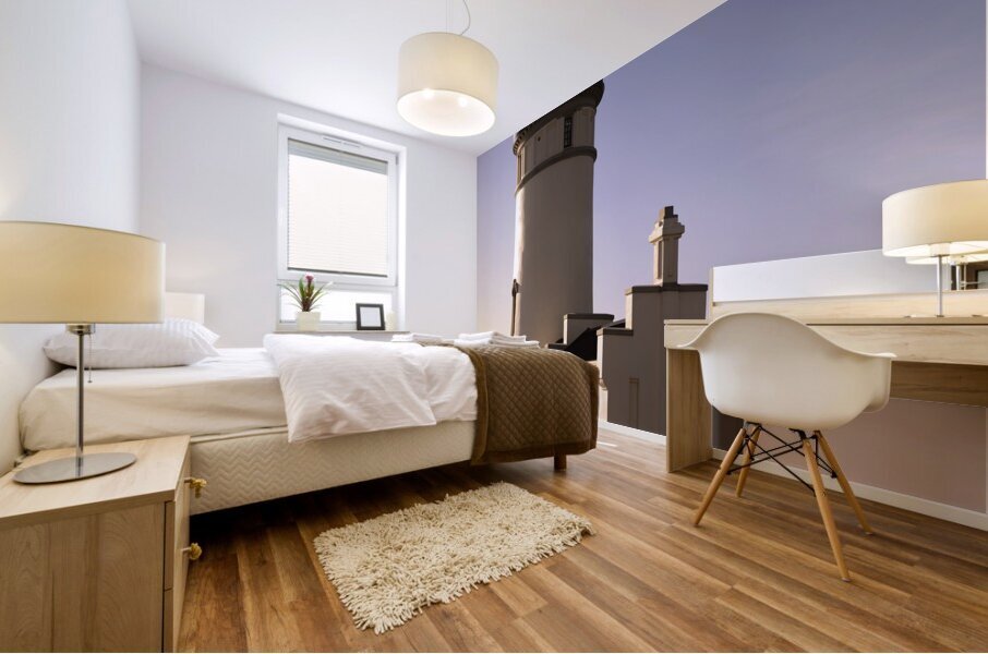 Luminous Sentinel: North Head Lighthouse at Cape Disappointment Mural print