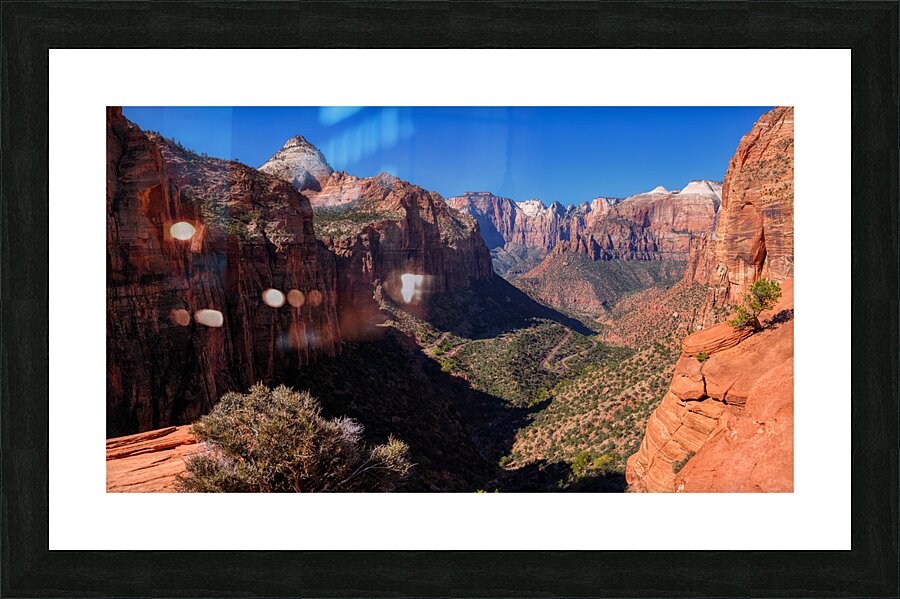 Zenith of Zion: Pine Creek Canyon Overlook Picture Frame print