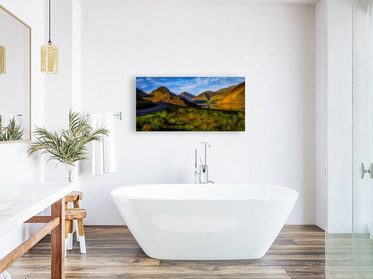 Conquer the Heights of Scafell Pike: A Breathtaking High-Resolution Image of Englands Highest Mountain Reproduction