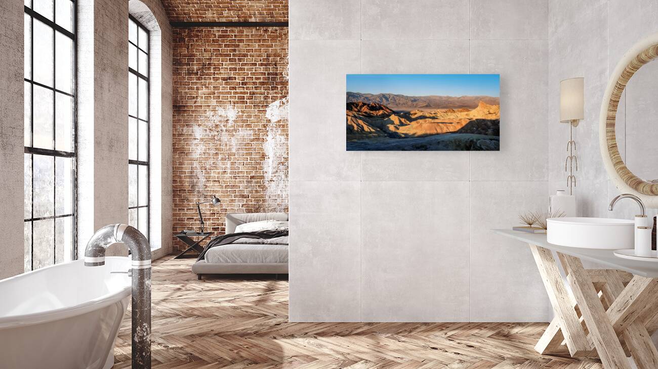 A Golden Spectacle: Zabriskie Point Sunrise Reproduction