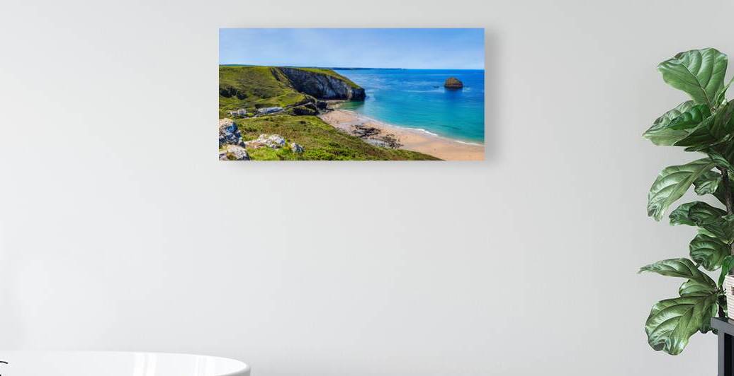Tranquility Unleashed: The Magnificence of Trebarwith Beach and Gull Rock by Big Picture Diaries