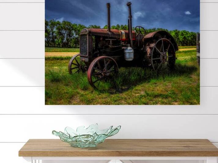 Rusted Beauty: Capturing the Charm of an Old Tractor Outside a Saskatchewan Museum by Big Picture Diaries