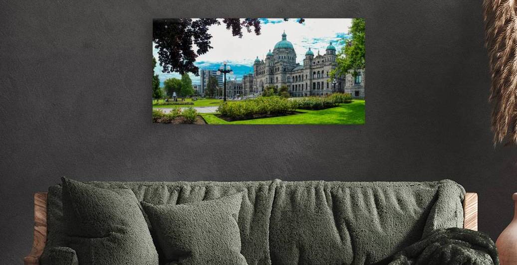 Iconic Brilliance: Victorias Legislative Building Aglow by Big Picture Diaries
