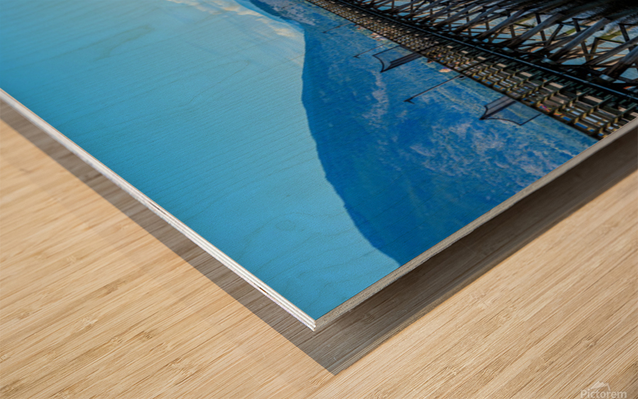 Tranquility at Salmon Arm Pier Wood print