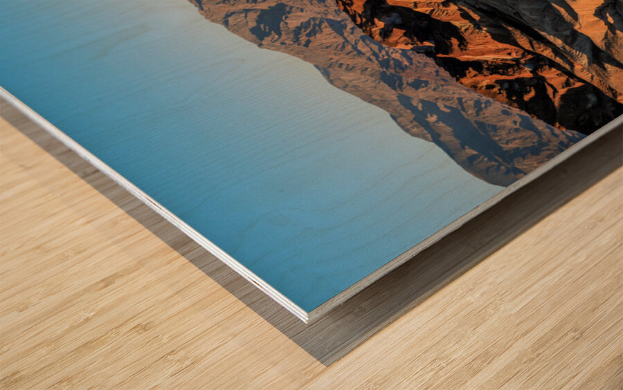 A Golden Spectacle: Zabriskie Point Sunrise Wood print