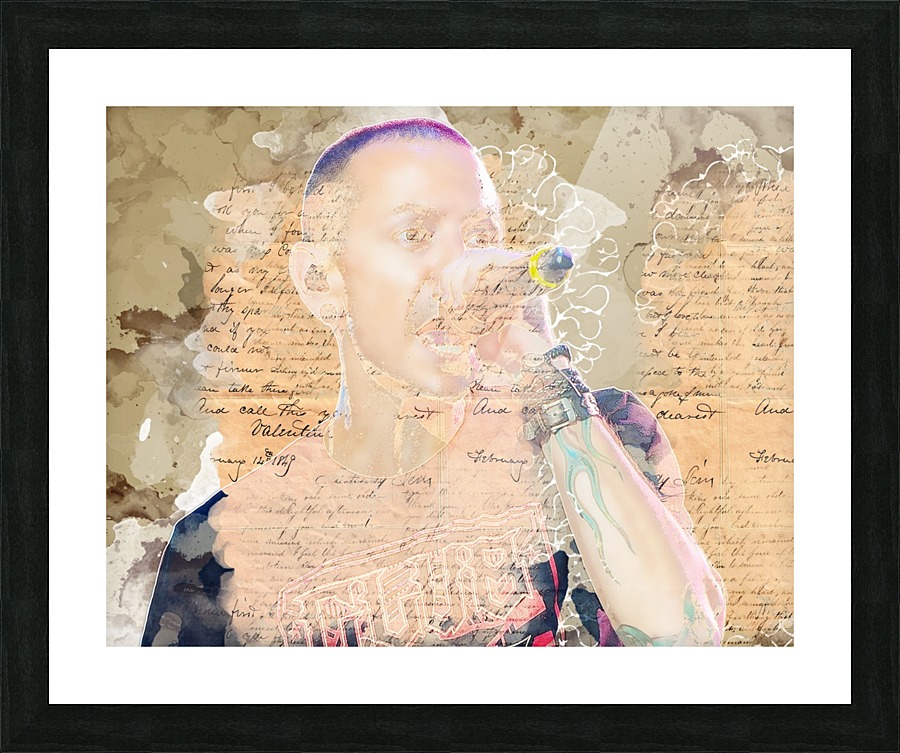 Chester Charles Bennington Picture Frame print
