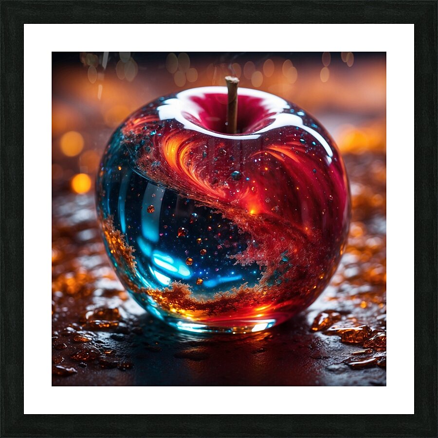 Apple Art Picture Frame print