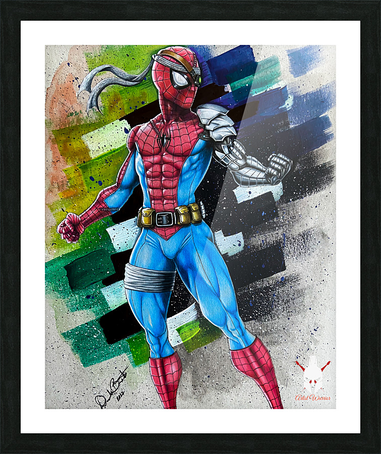 Cyborg Spider-man Picture Frame print