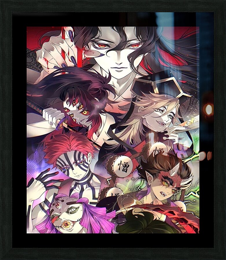 Demon Slayer Picture Frame print