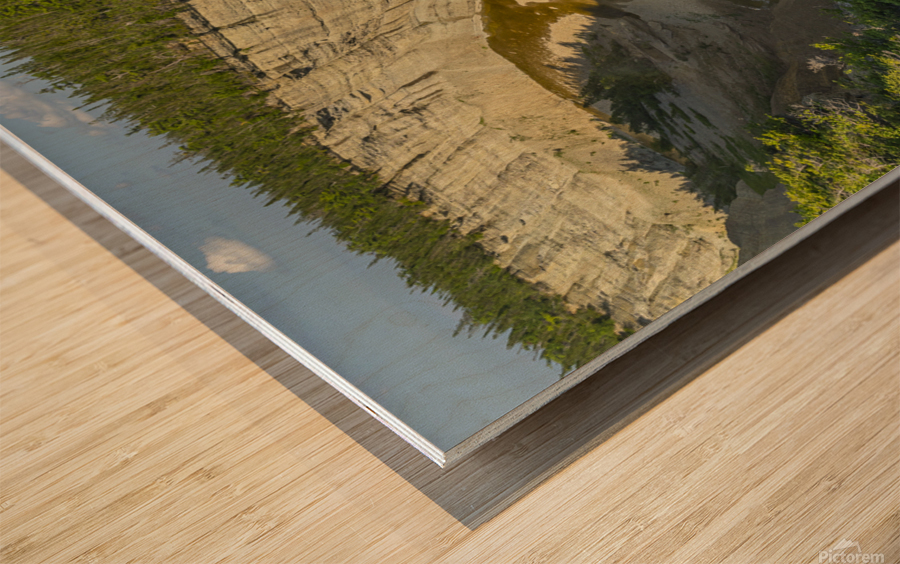 Chute Vauréal Wood print