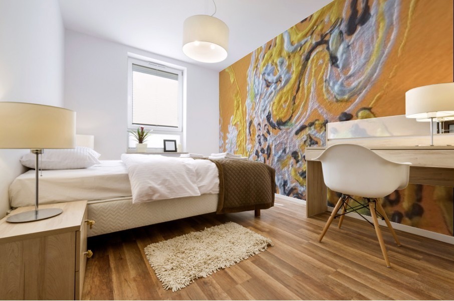 Hidden shout Mural print