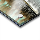 Turquoise watercolor landscape 5 Acrylic print