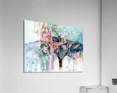 Blossoming peach tree Acrylic Print