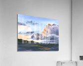 Sea and pink clouds Acrylic Print