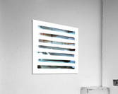 Abstract sea stripe Acrylic Print