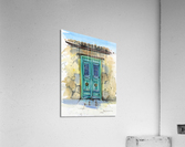 Green door Acrylic Print