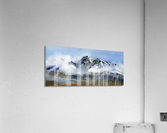 Mountain peaks in the clouds Acrylic Print