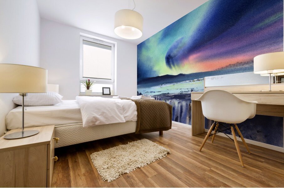 Icelandic Waterfall Mural print