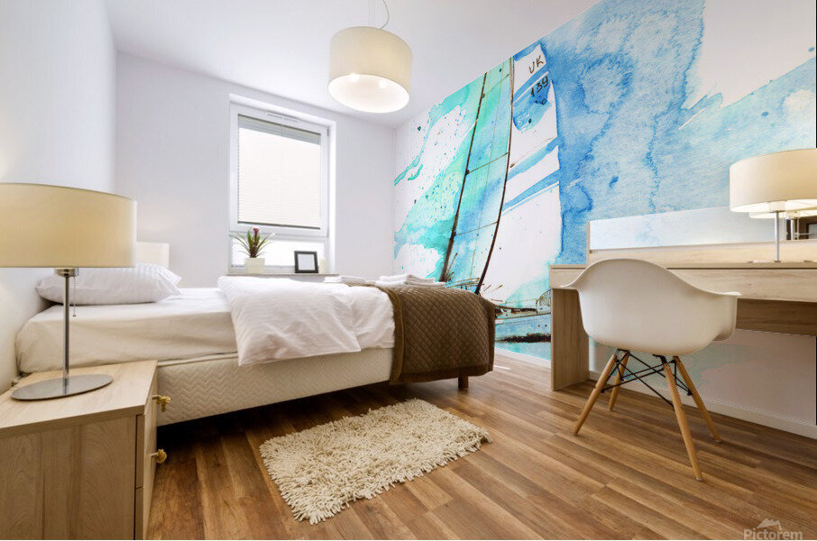 Sailboat 1 Mural print