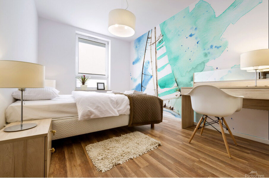Sailboat 2 Mural print
