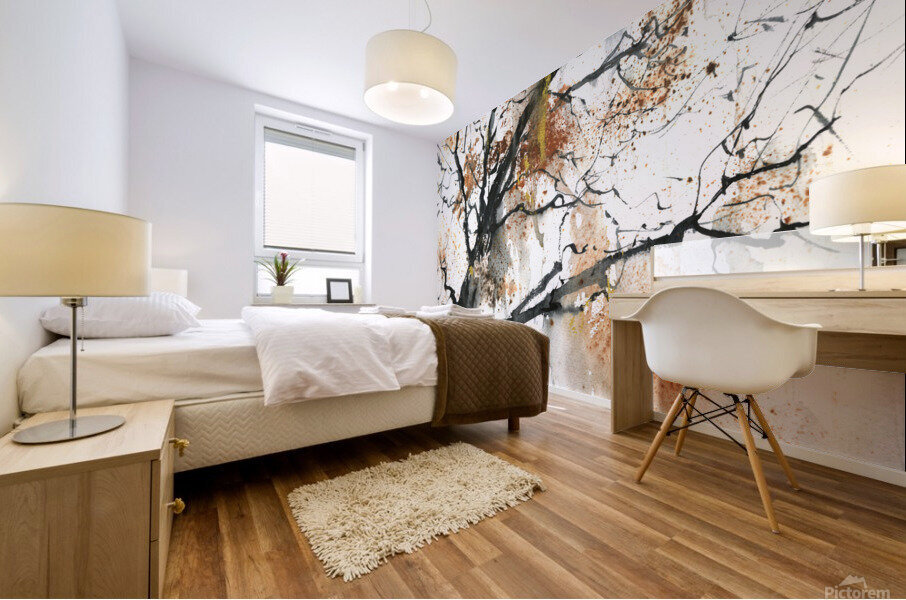 Fall tree Mural print
