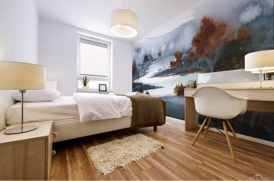 Abstract mountains 2 Mural print