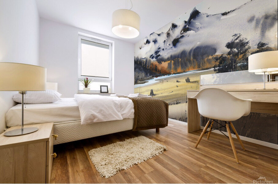 Mountain range 1 Mural print