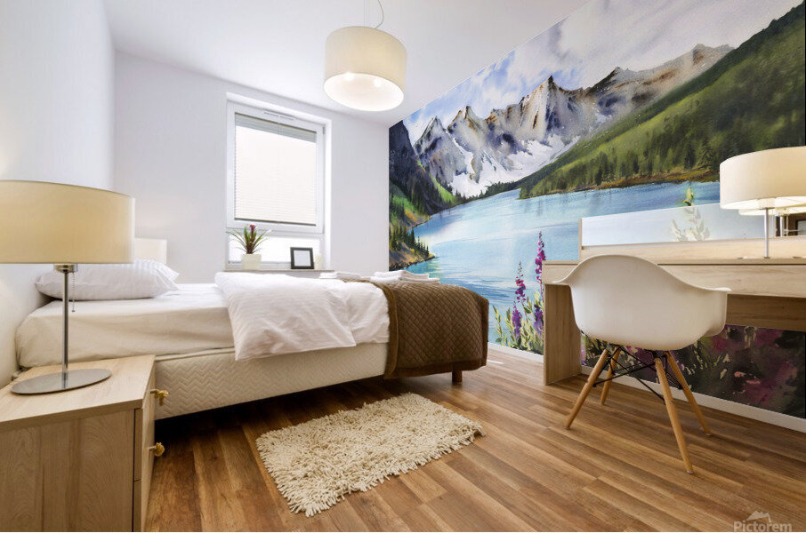 Turquoise lake 1 Mural print