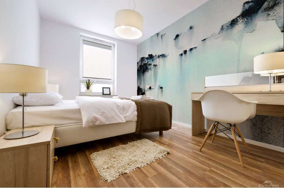 Evening turquoise 1 Mural print