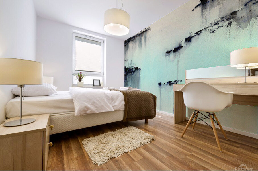 Evening turquoise 2 Mural print