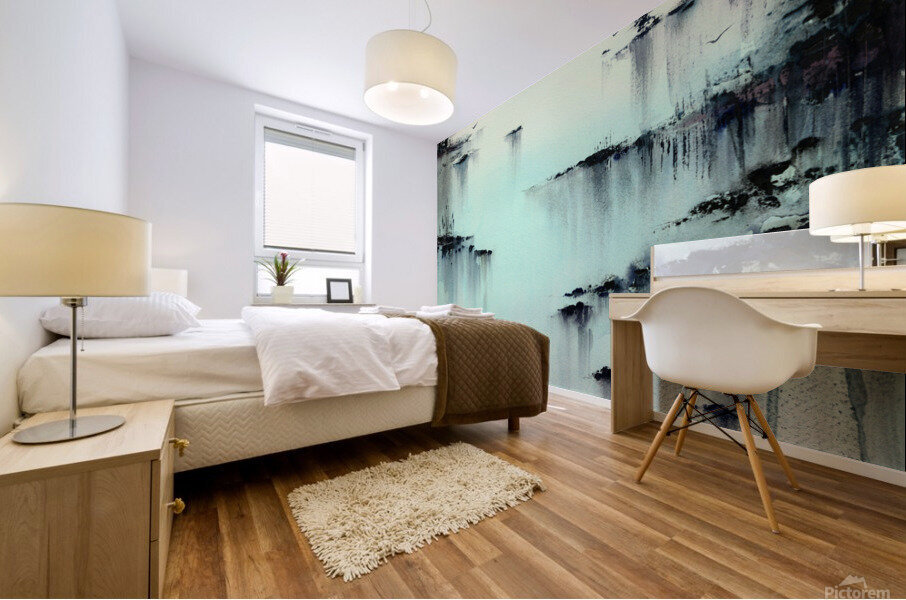 Evening turquoise 3 Mural print
