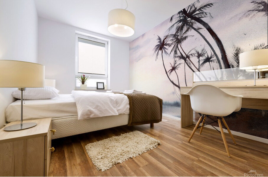 Palm beach Mural print