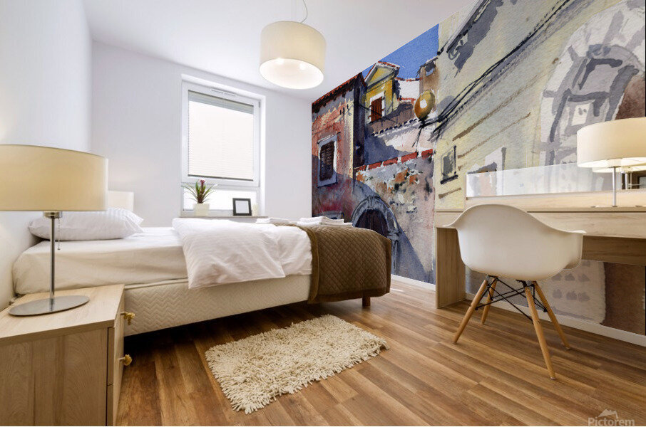 Old town Mural print