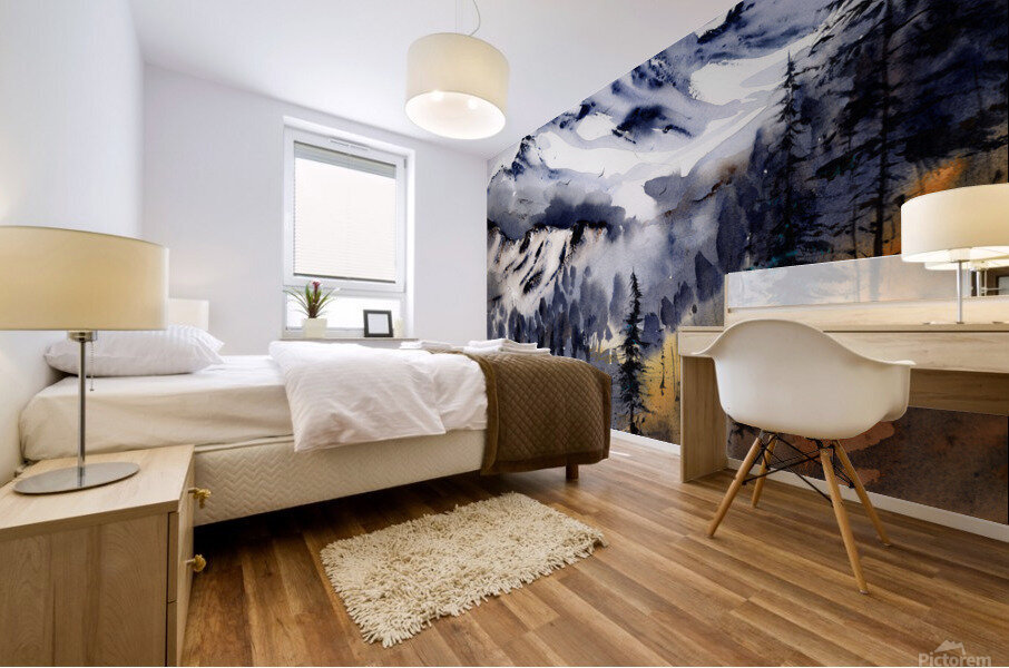 Turquoise river Mural print