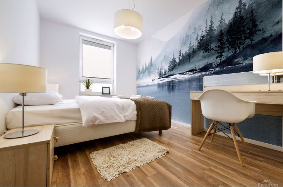 Misty Mountain 3 Mural print