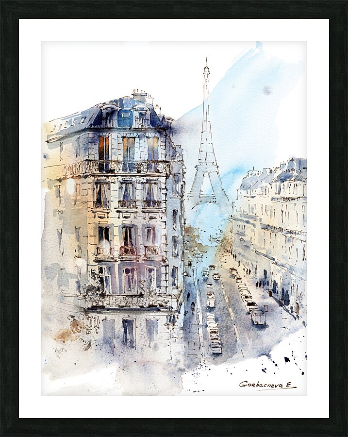 Parisian streets Picture Frame print