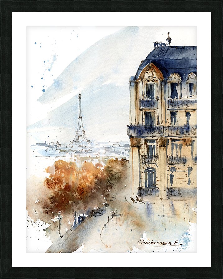 Autumn Paris Picture Frame print