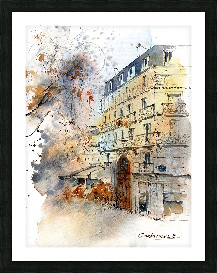 Parisian street Picture Frame print