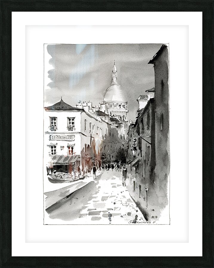 Montmartre Paris Picture Frame print