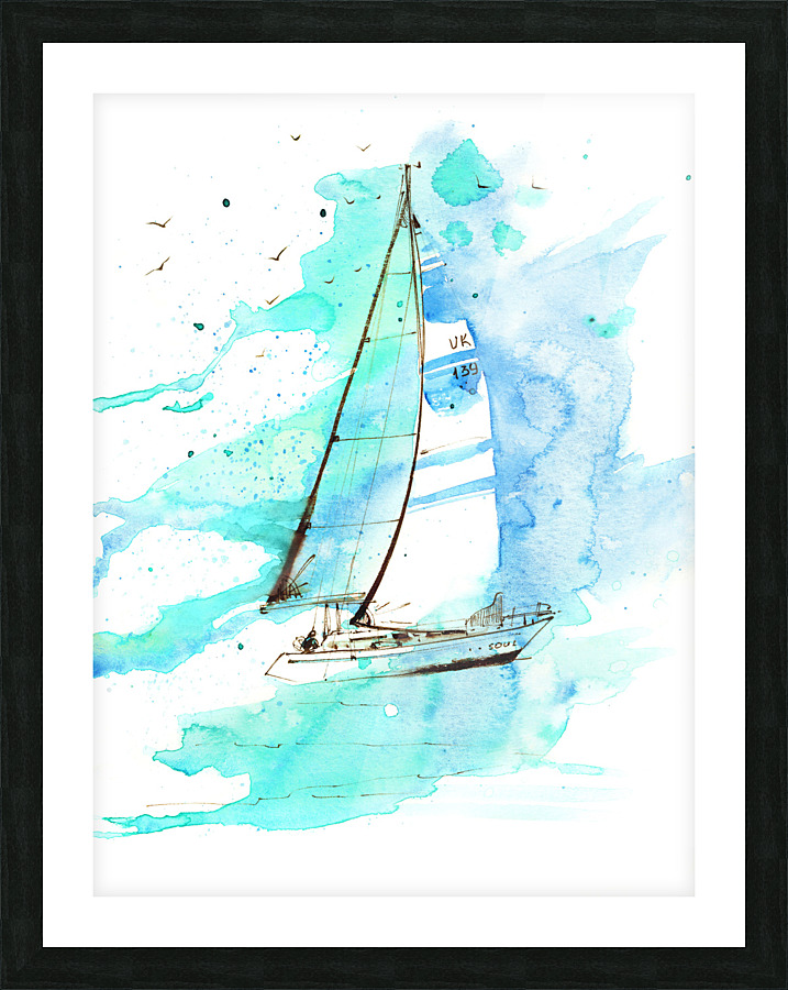 Sailboat 1 Picture Frame print