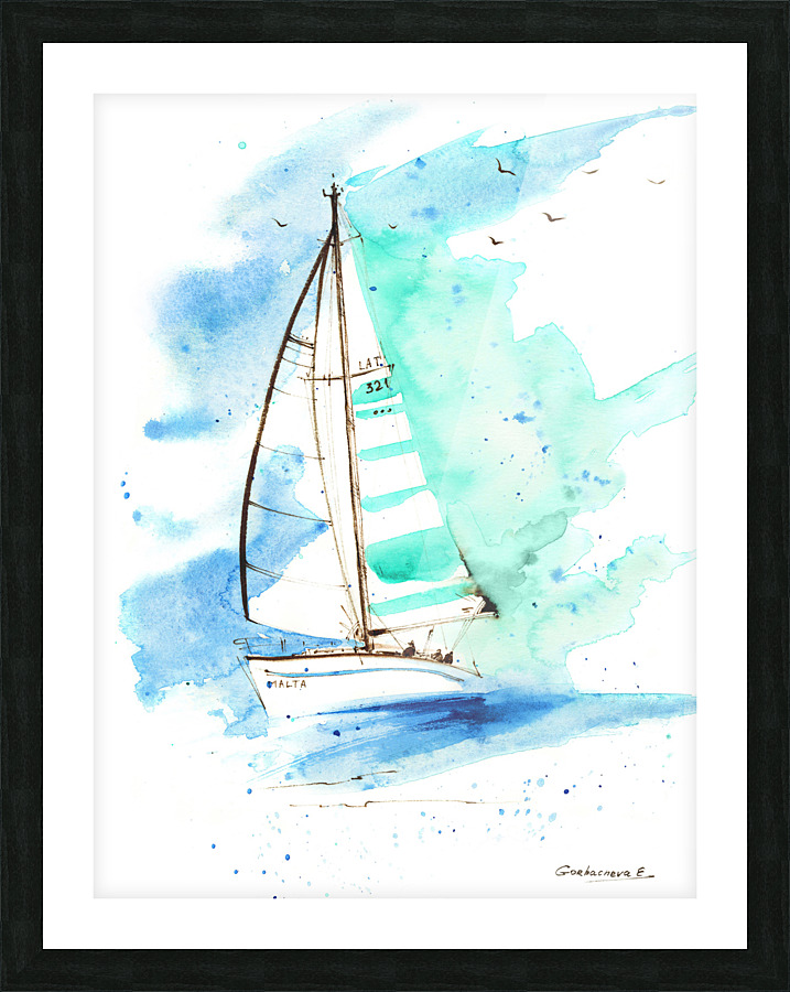 Sailboat 2 Picture Frame print