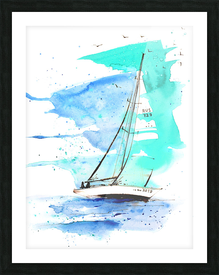 Sailboat 3 Picture Frame print