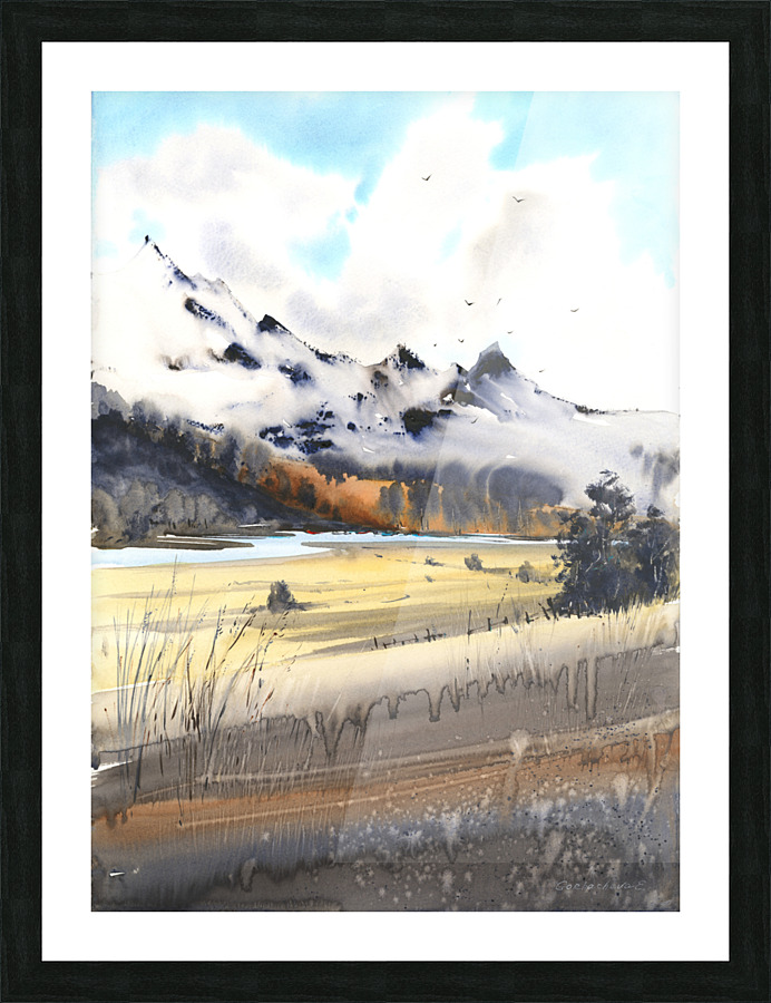 Mountainscape 1 Picture Frame print