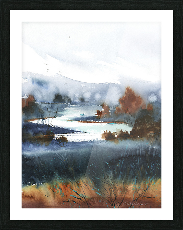Abstract mountains 2 Picture Frame print