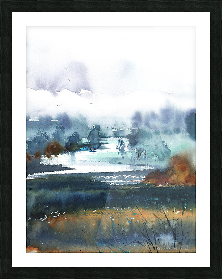 Abstract mountains 3 Picture Frame print