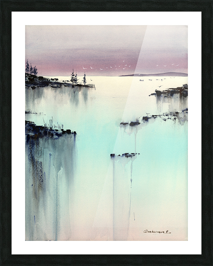 Evening turquoise 2 Picture Frame print