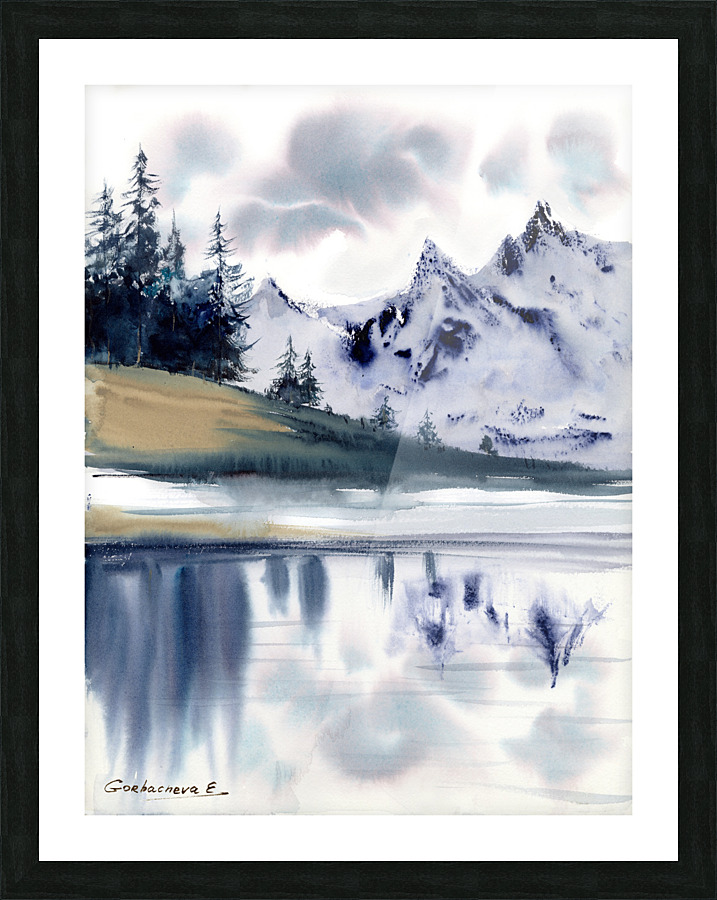 Blue mountains 3 Picture Frame print